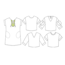 Charger l'image dans la galerie, May-14th-dress-easy-pattern-for-sewing-beginner-sketch