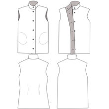 Charger l'image dans la galerie, Sweet-Winter-Vest-pattern-sketch
